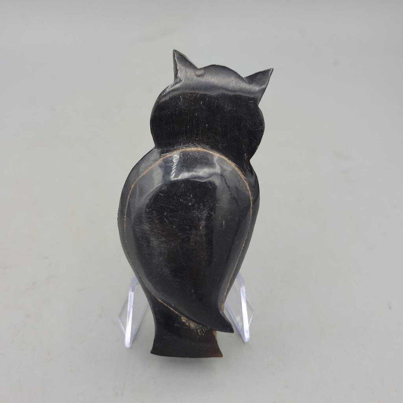 French carved horn Owl snuffbox (COL