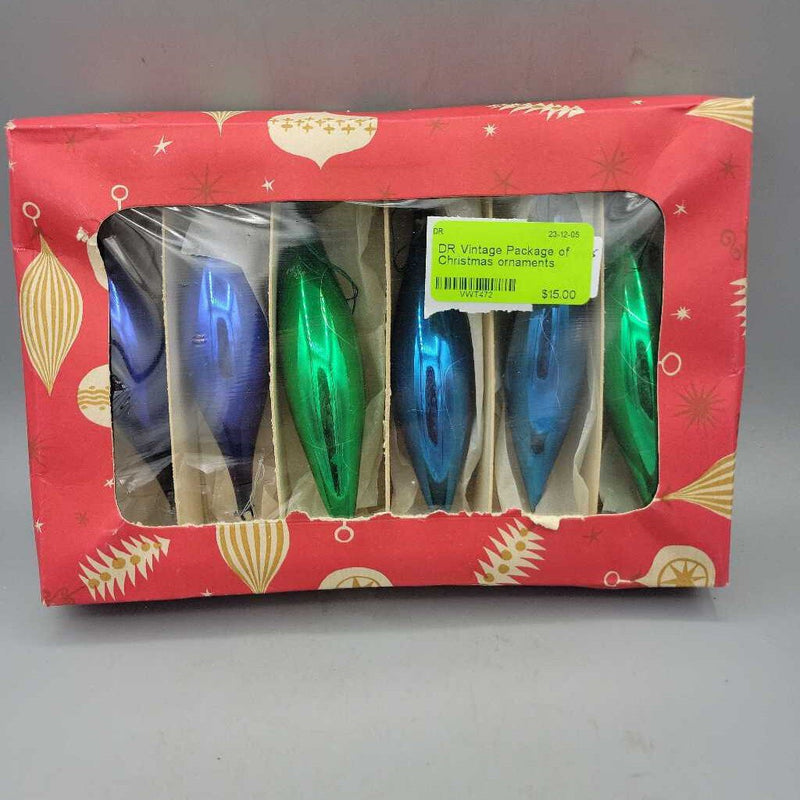 Vintage Package of Christmas ornaments (DR)