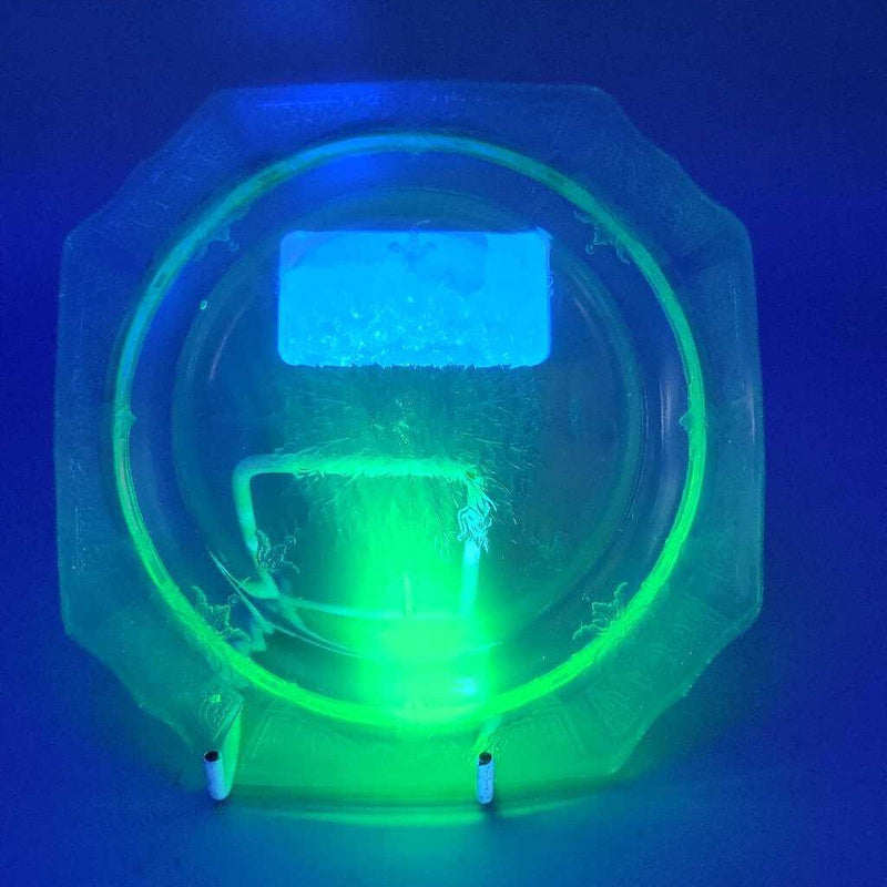 Uranium Glass Cambridge Plate (GEC)