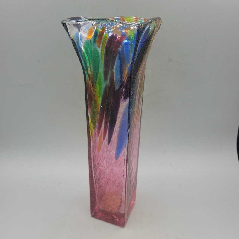 Signed Art Glass vase (DEB)