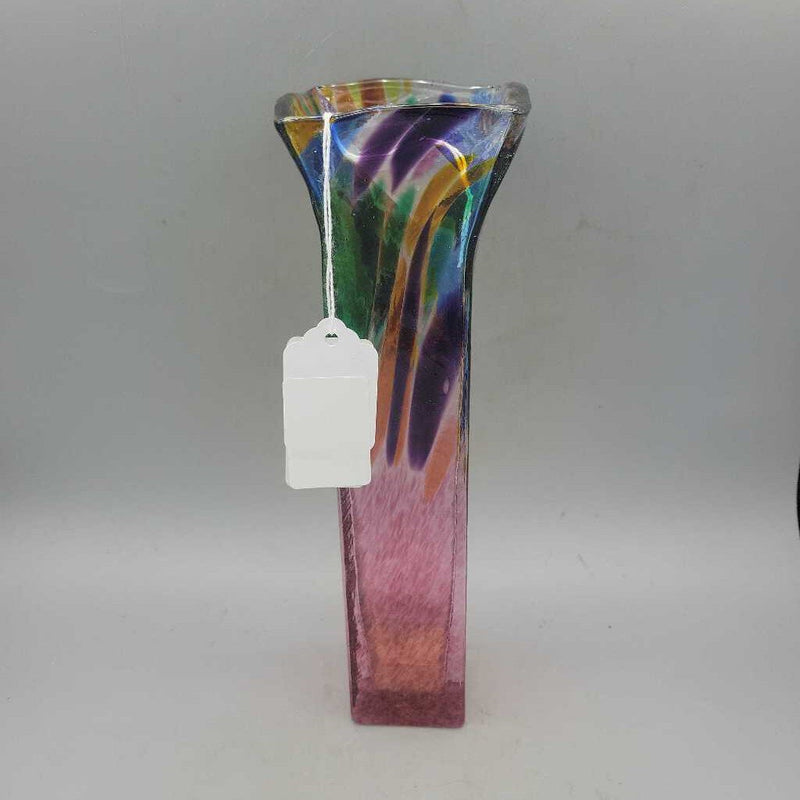 Signed Art Glass vase (DEB)
