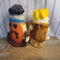Flintstones Banks Fred and Barney set Chalkware (JFH)