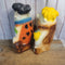 Flintstones Banks Fred and Barney set Chalkware (JFH)