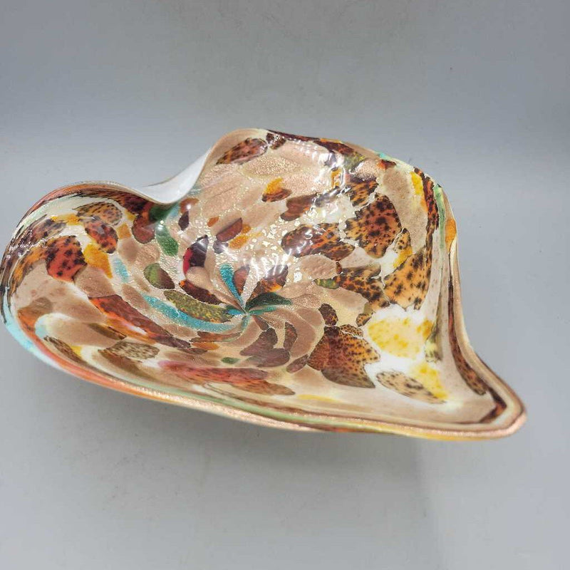 Heart Shaped Art Glass Dish (DMG) 6117