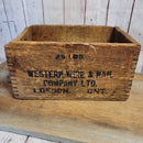 Antique Wooden Crate Western Wire London box (US2)