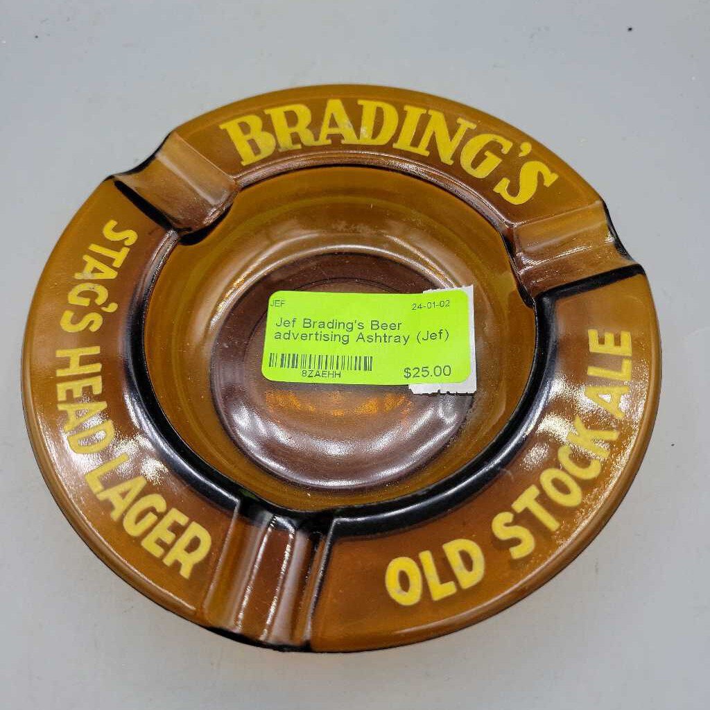 Brading's Beer advertising Ashtray (Jef)