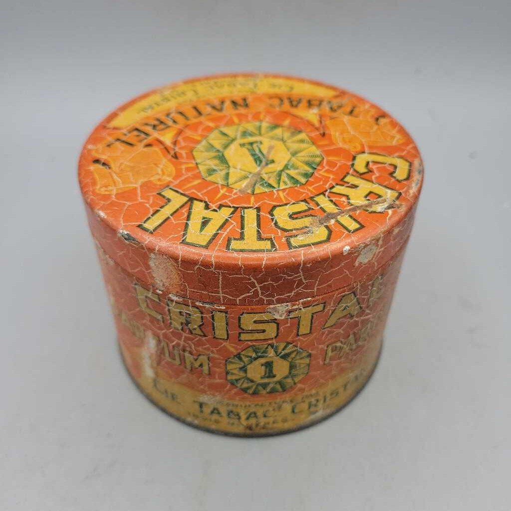 Cristal Tobacco Tin Trois River Quebec (Jef)