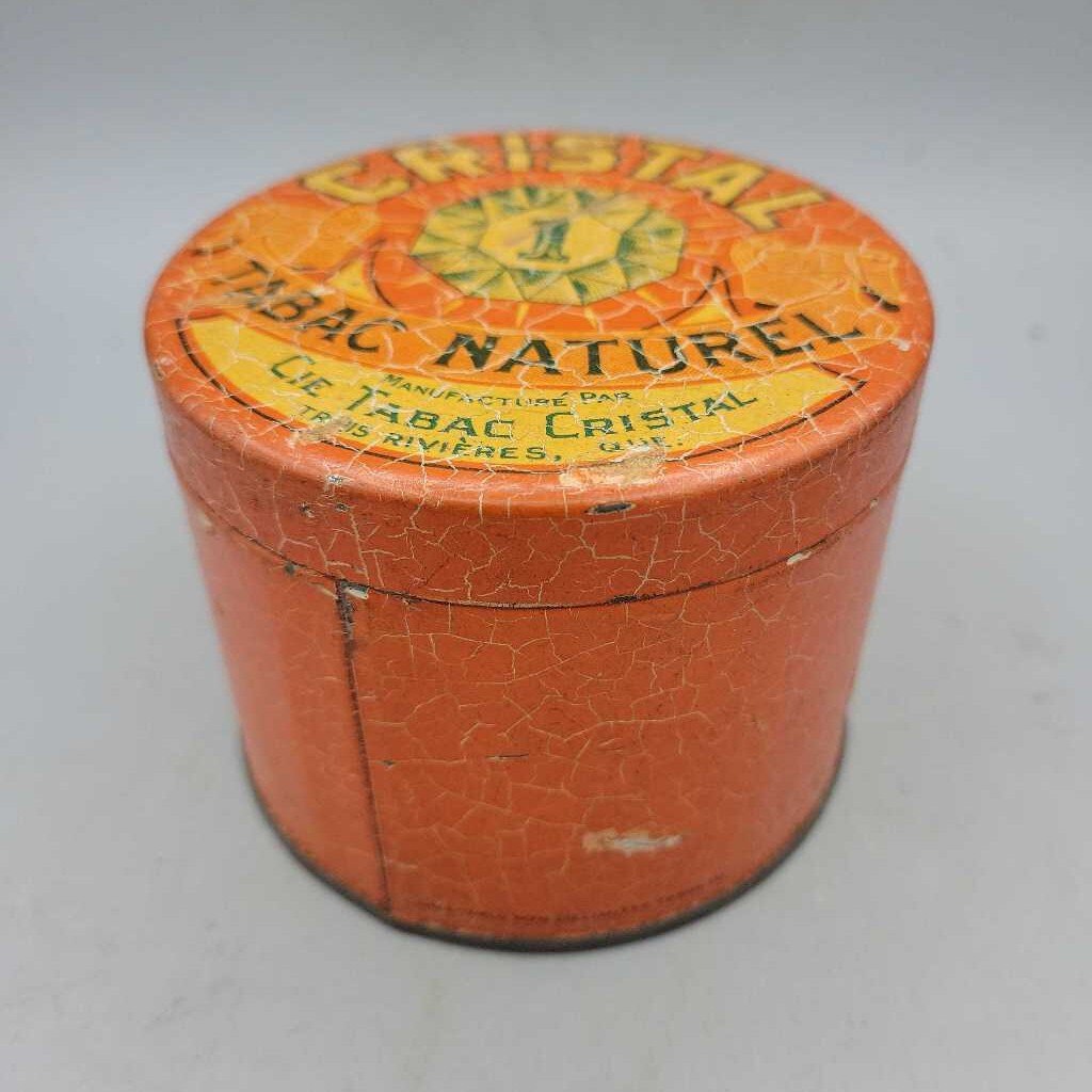 Cristal Tobacco Tin Trois River Quebec (Jef)