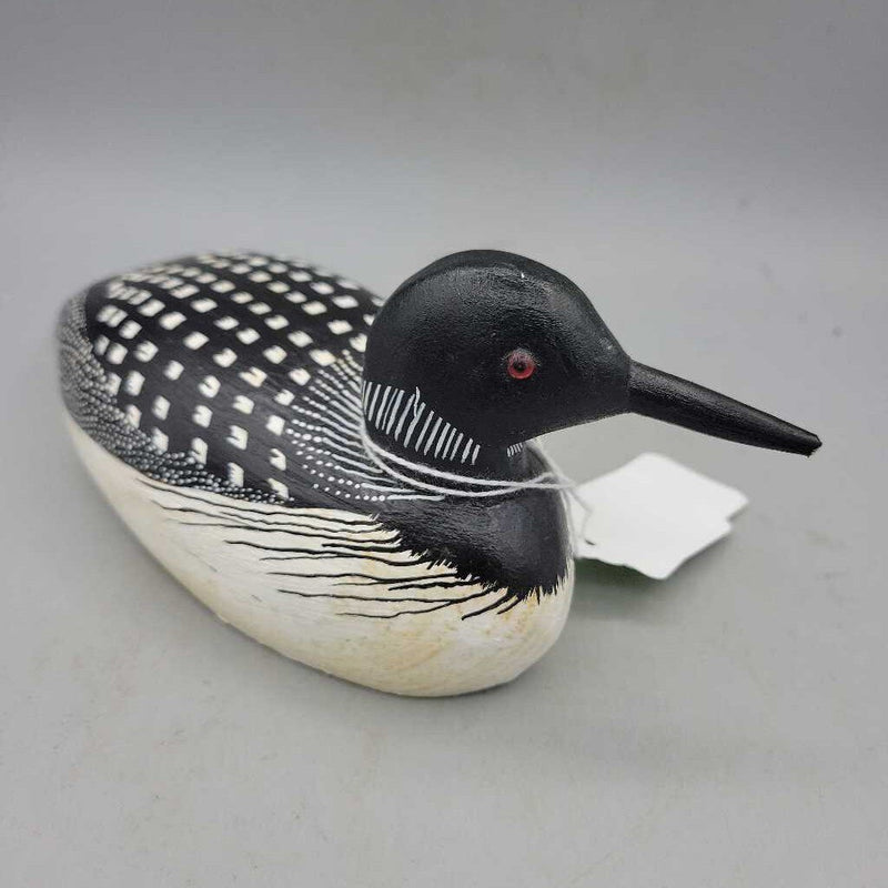Hand Carved North American Loon Signed 1989 (DEB)