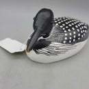 Hand Carved North American Loon Signed 1989 (DEB)