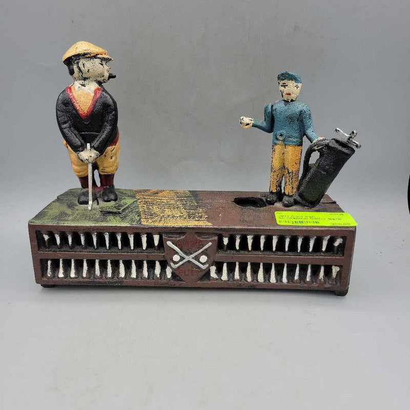 Cast Iron Mechanical Golfer Bank (JFH)