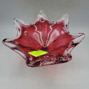 Ruby Glass Fluted Bowl (YVO)(401)