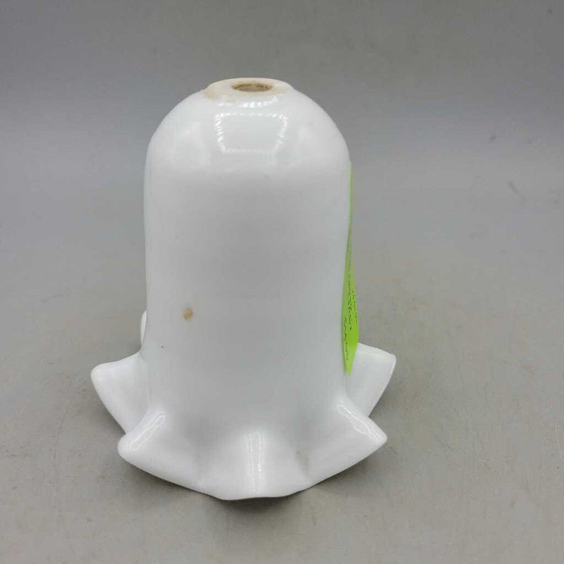 White Milk Glass Lamp Smoke Bell (JAS)