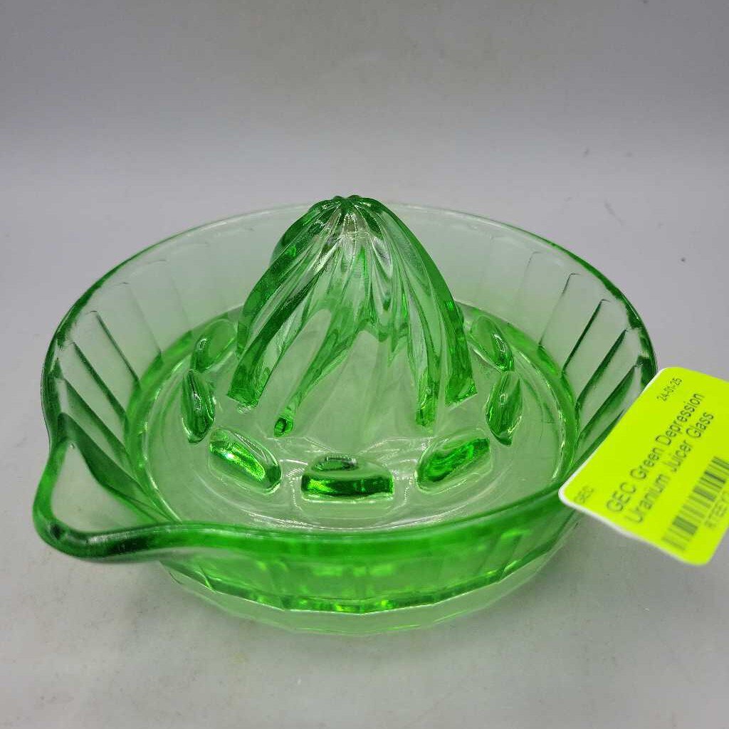 Green Depression Uranium Juicer Glass (GEC)