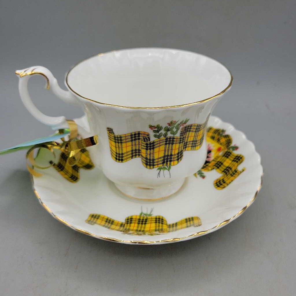 Royal Albert Cup and saucer Macleod(TRE)