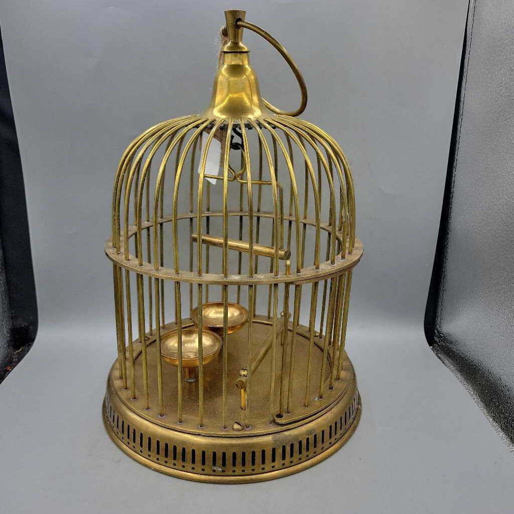 Antique 12" Victorian Era Brass Cage