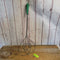 19" Vintage English Kleen-e-ze Rug Beater w/ Green Handle - c. 50's-60's (02/24)