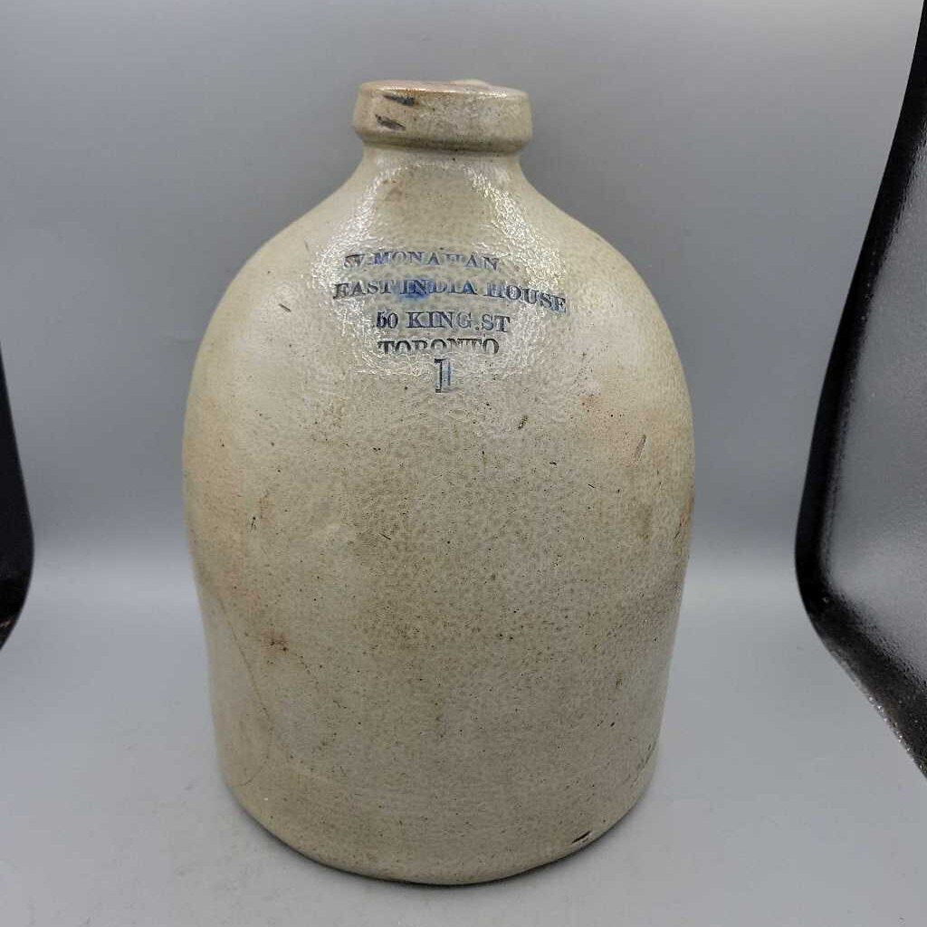 Toronto Stoneware jug W Monahan (JEF)