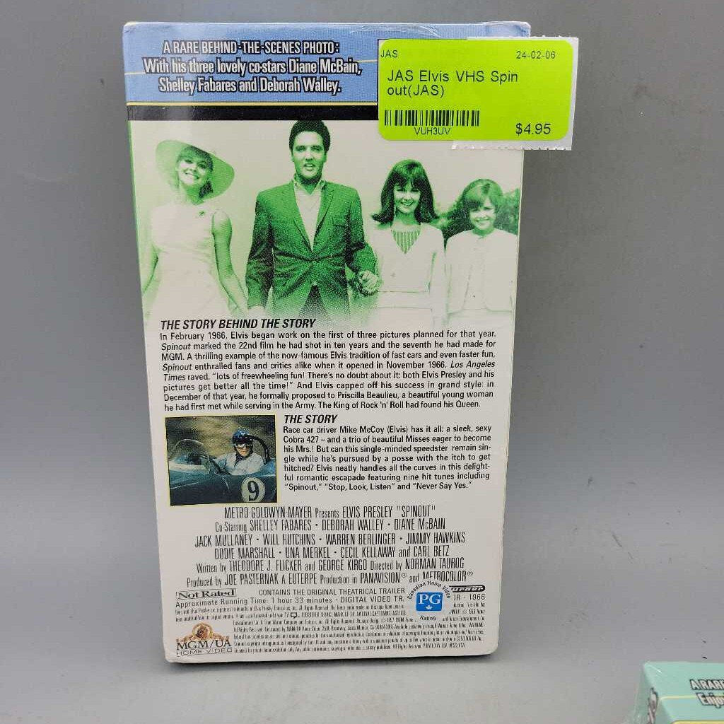 Elvis VHS Spin out(JAS) – Waterford Antique Market