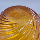 Chalet Amber Glass Bowl Signed (DEB)
