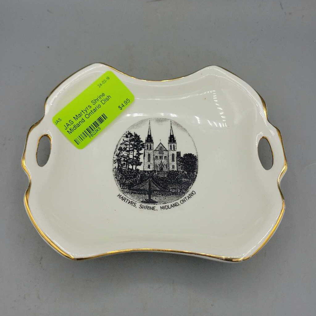 Martyrs Shrine Midland Ontario Dish Souvenir (JAS)