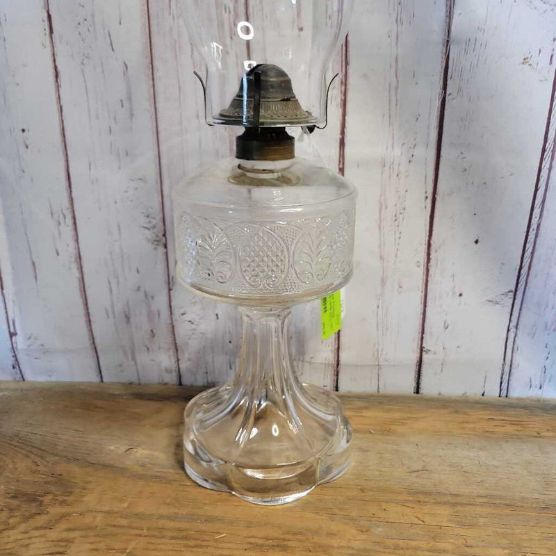 Antique Pressed Glass Oil Lamp (SC) 1207