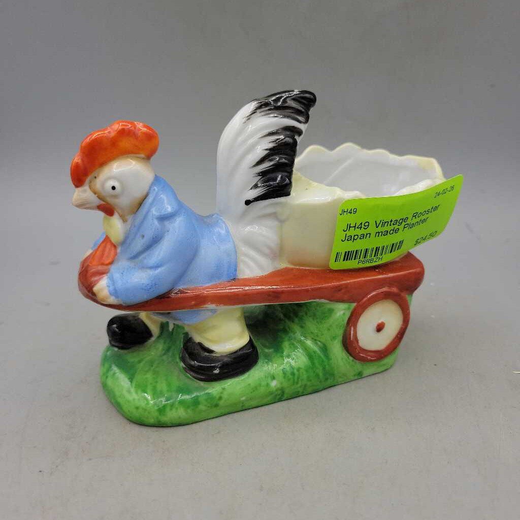 Vintage Rooster Japan made Planter (JH49)