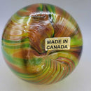 Art Glass Swirl Vase Canadian (DMG) 8882