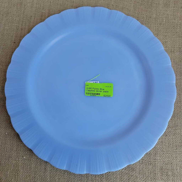 Pyrex Blue Delphite dinner plate (KAR)