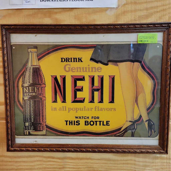 Drink Genuine Nehi Soda Framed (JEF)