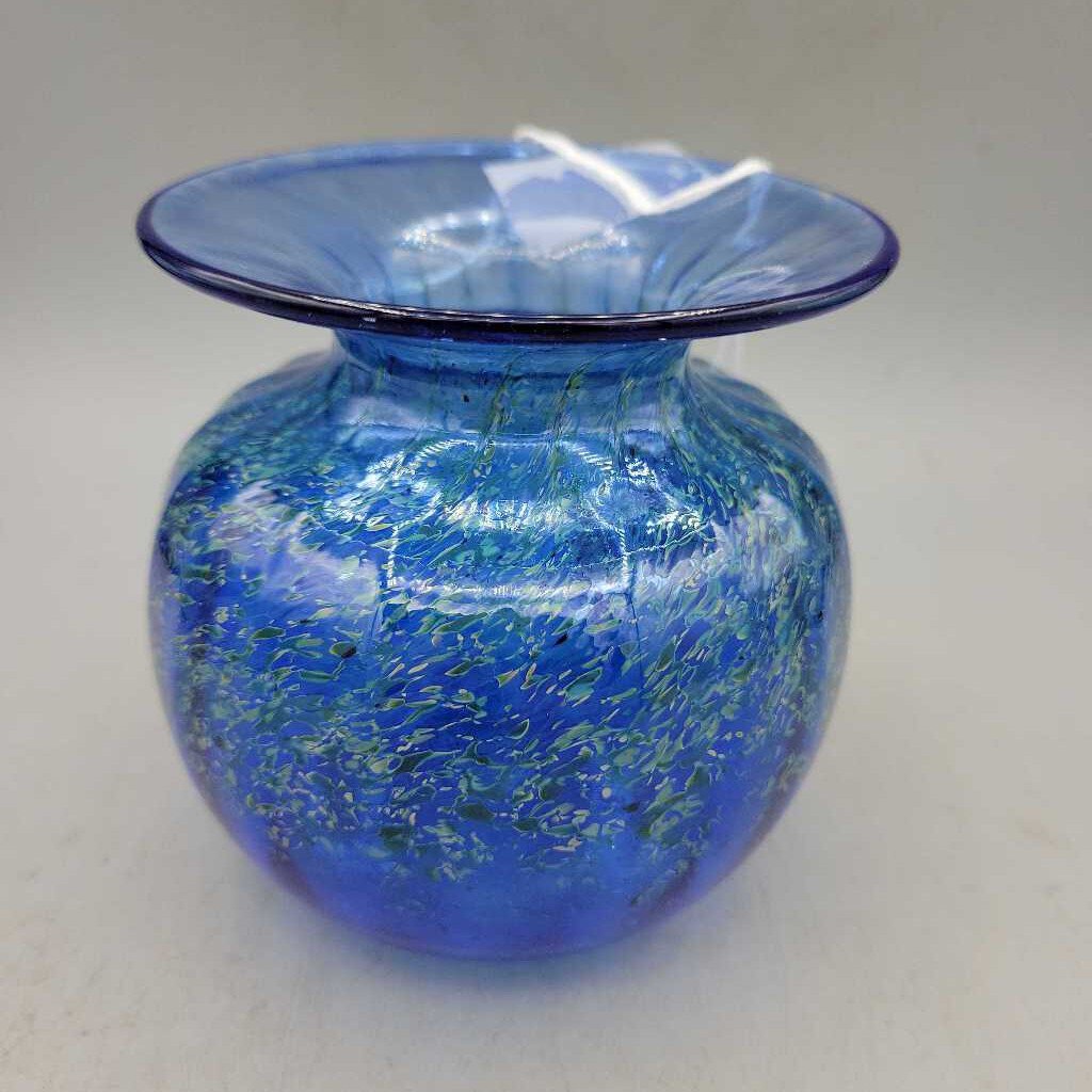 Signed Art Glass Vase (DEB)