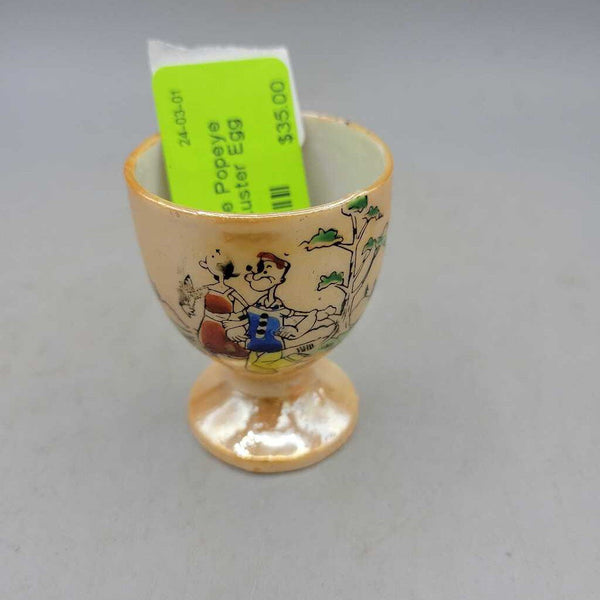 Vintage Popeye and Olive Luster Egg Cup (JH49)