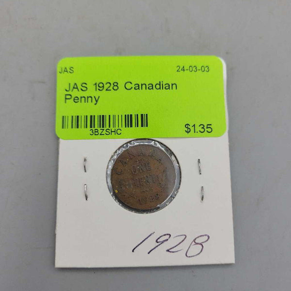 1928 Canadian Penny