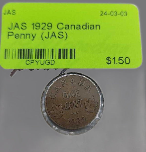 1929 Canadian Penny (JAS)