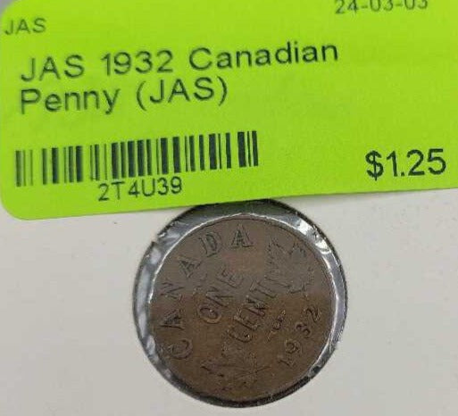 1932 Canadian Penny (JAS)
