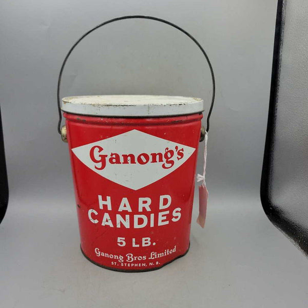 Ganong's Hard Candy 5 lb Tin Pail (JAS)
