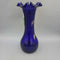 Victorian Cobalt Vase Hand Painted (RHA)