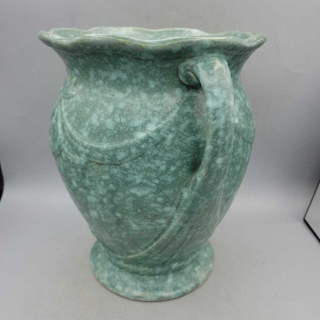 Mottled Green Vase USA as found (COL #1180)