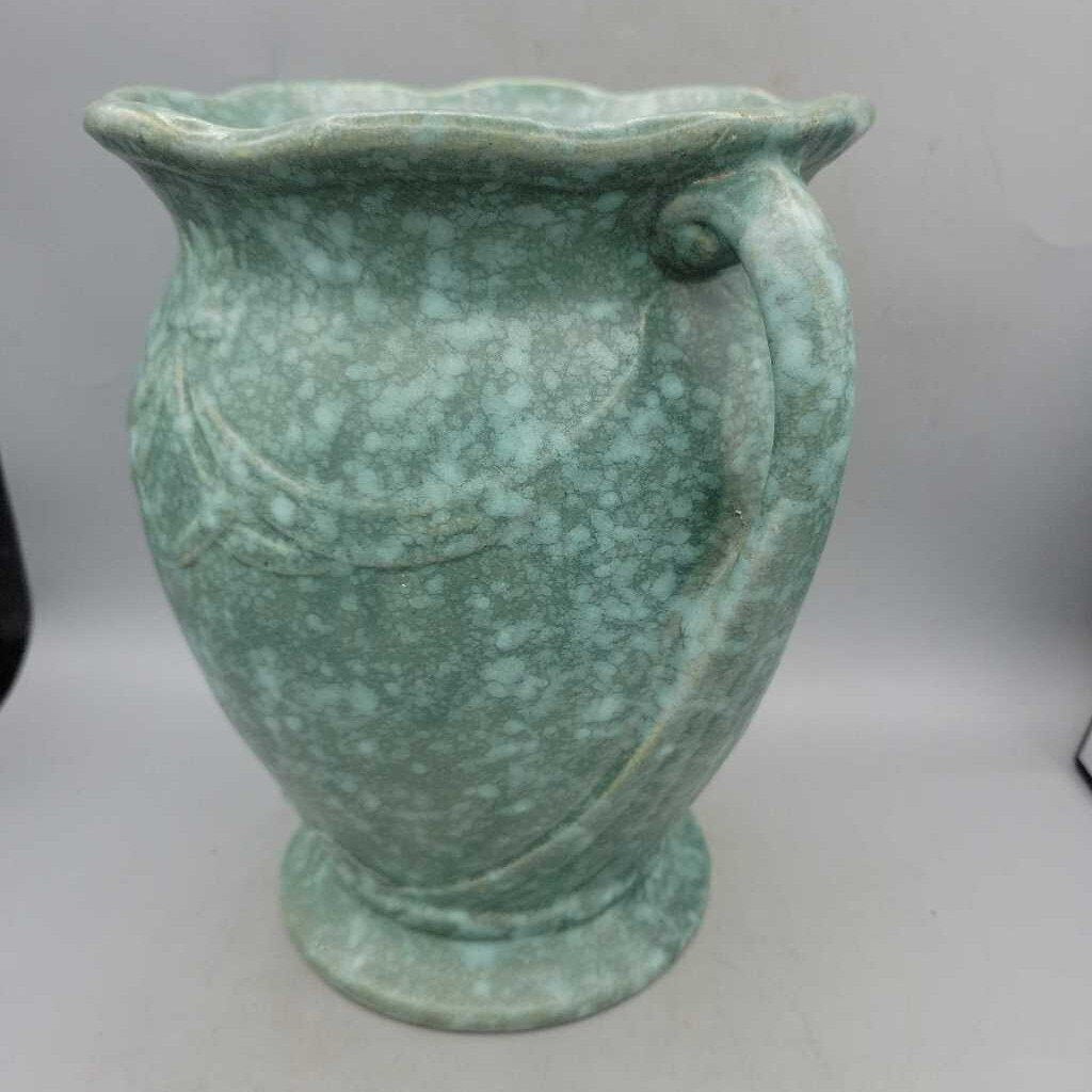 Mottled Green Vase USA as found (COL #1180)