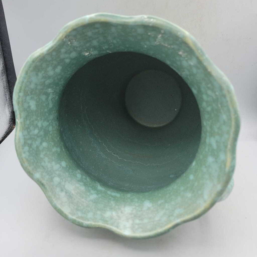 Mottled Green Vase USA as found (COL #1180)