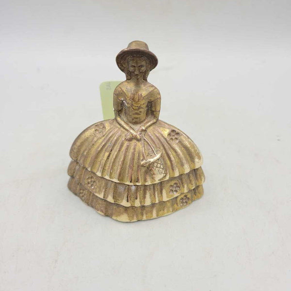 Solid Brass Bell Victorian lady (JAS)
