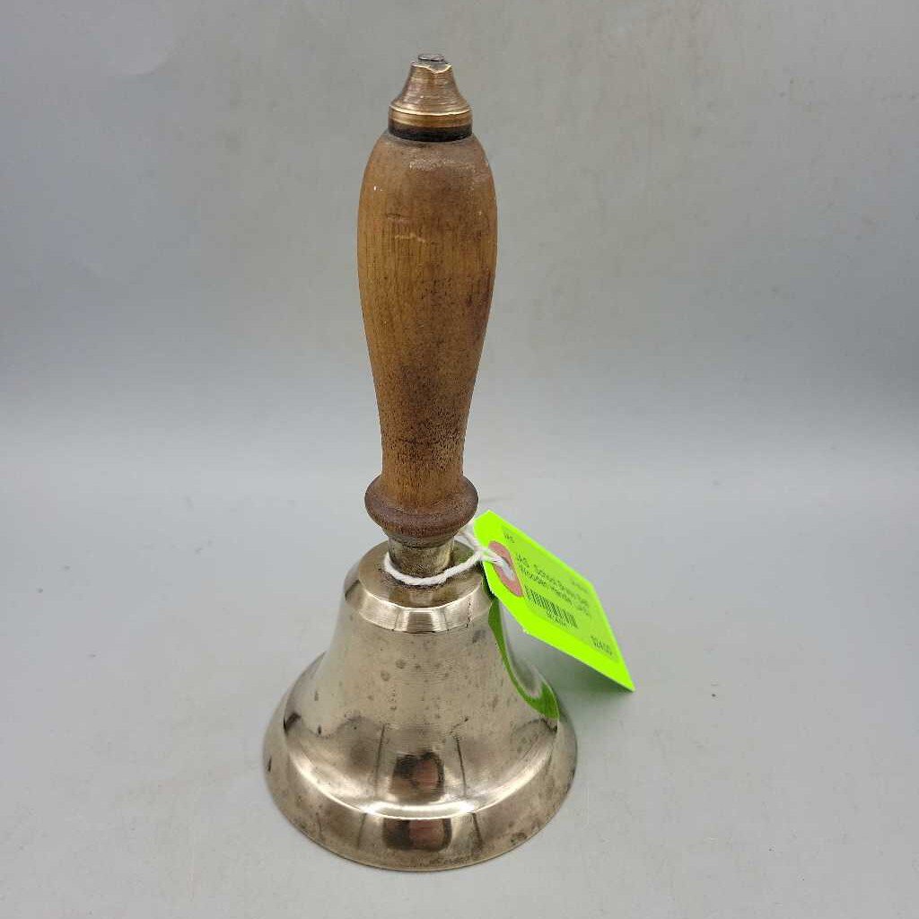 School Brass Bell Wooden Handle (JAS)