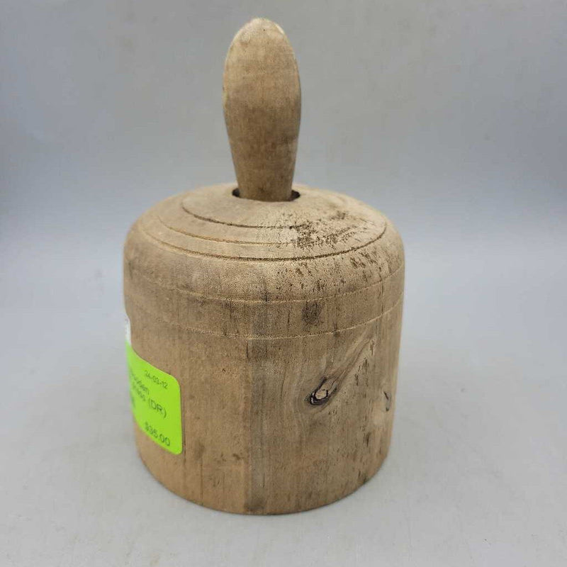 Antique Wooden Round butter press (DR)