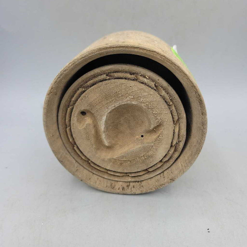 Antique Wooden Round butter press (DR)