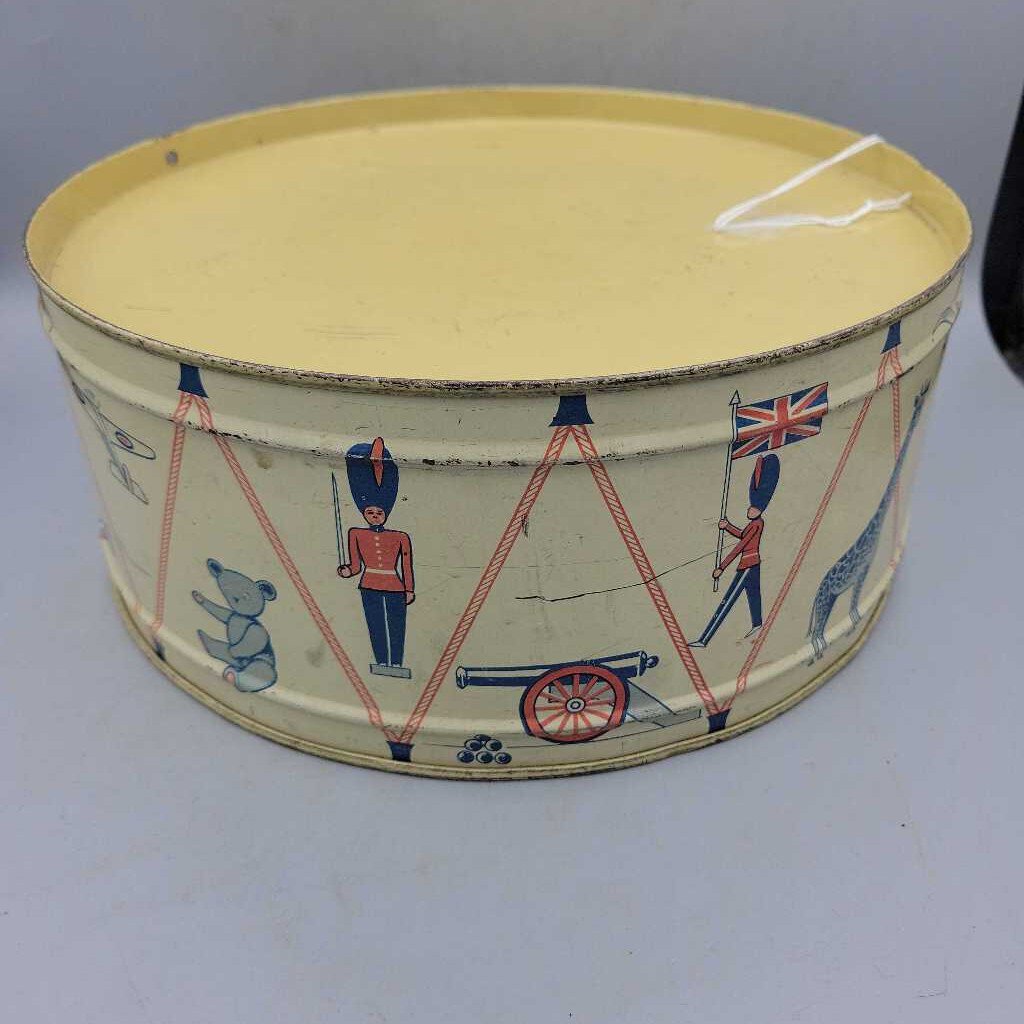 Vintage Tin Toy Drum (DEB)