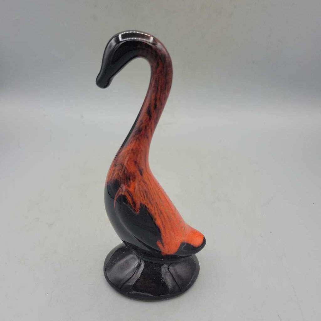 Pottery Swan figure Paris On BMP? (JAS)