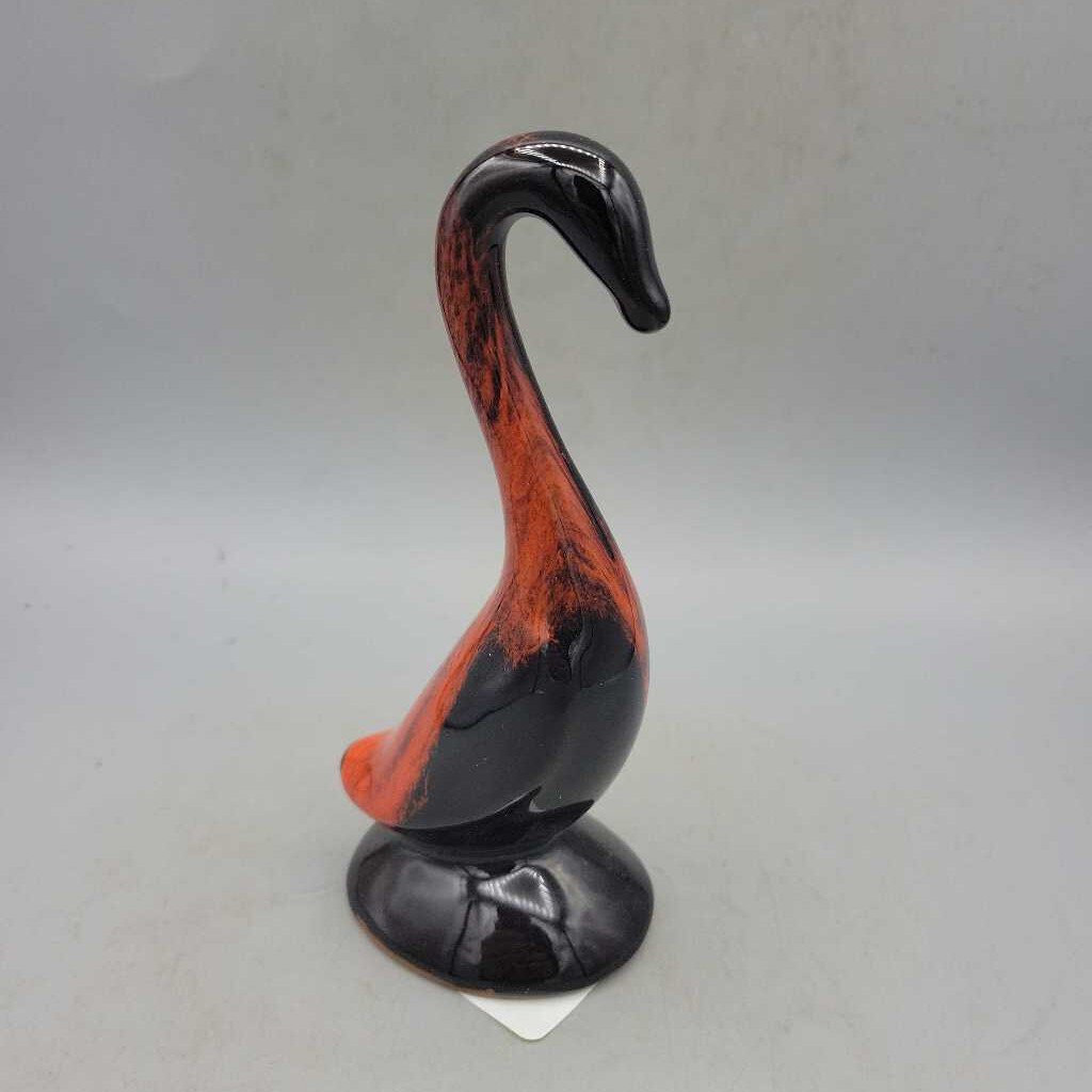 Pottery Swan figure Paris On BMP? (JAS)