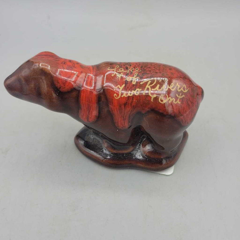 Souvenir Pottery Bear Two Rivers Ontario (JAS)